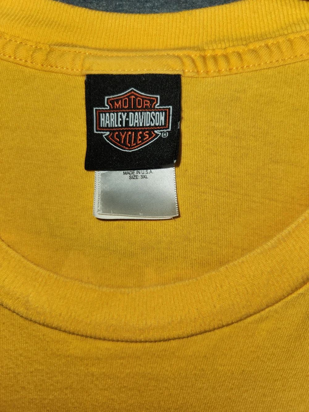 Harley-Davidson Men's Yellow Logo T‑Shirt #288